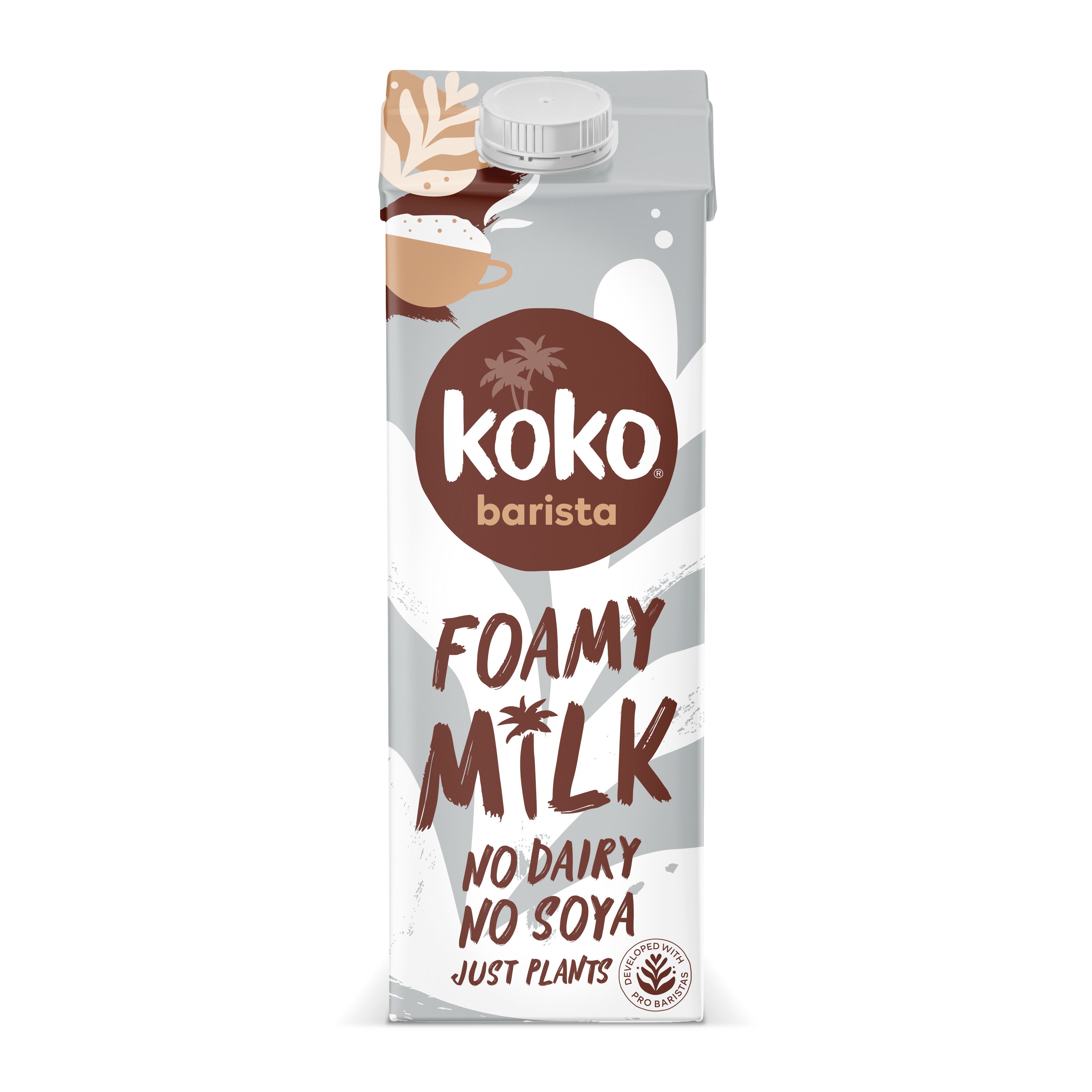 Front of Koko Barista UHT milk carton showing the product label.