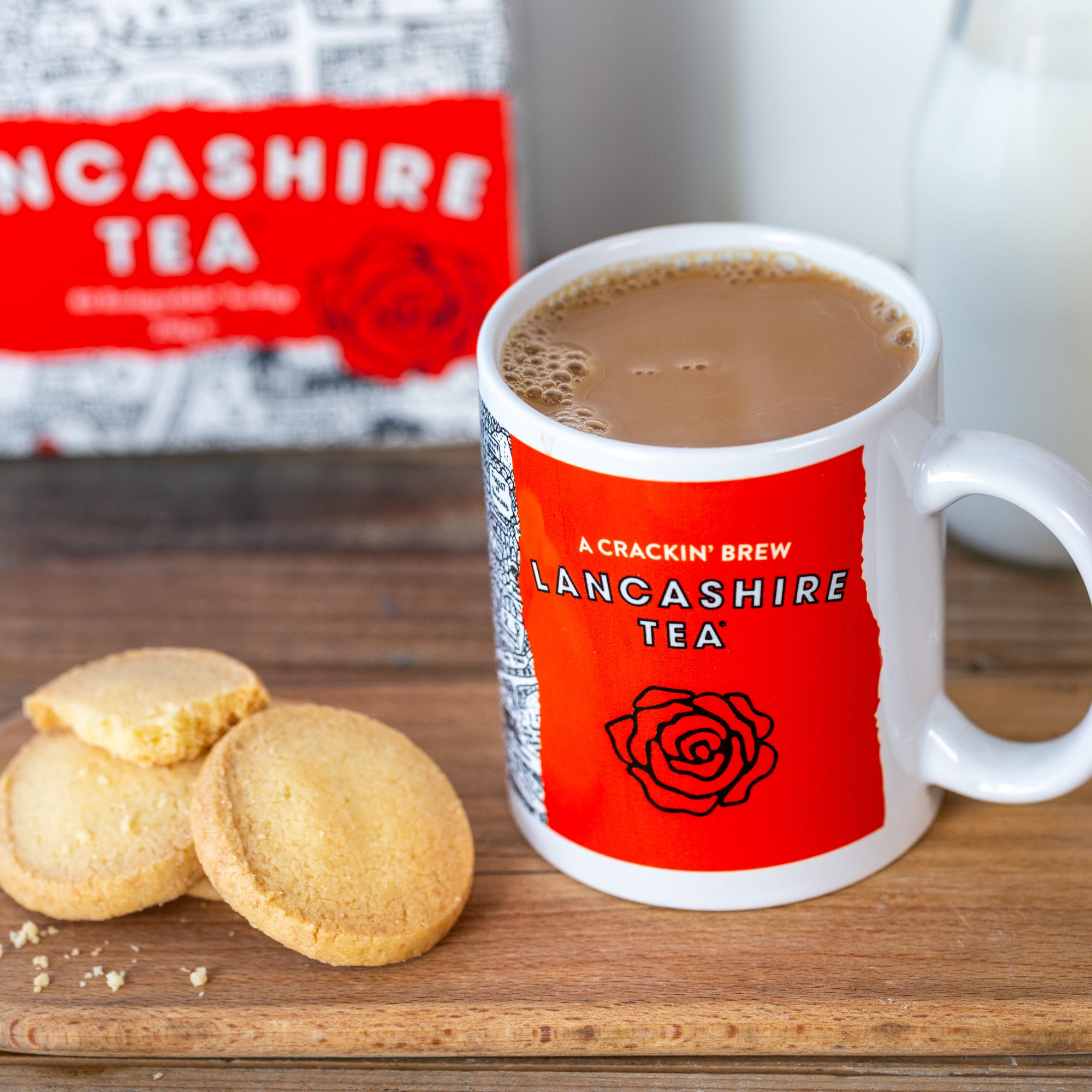 Lancashire Tea Lifestyle Image with Tea and Tea Bags