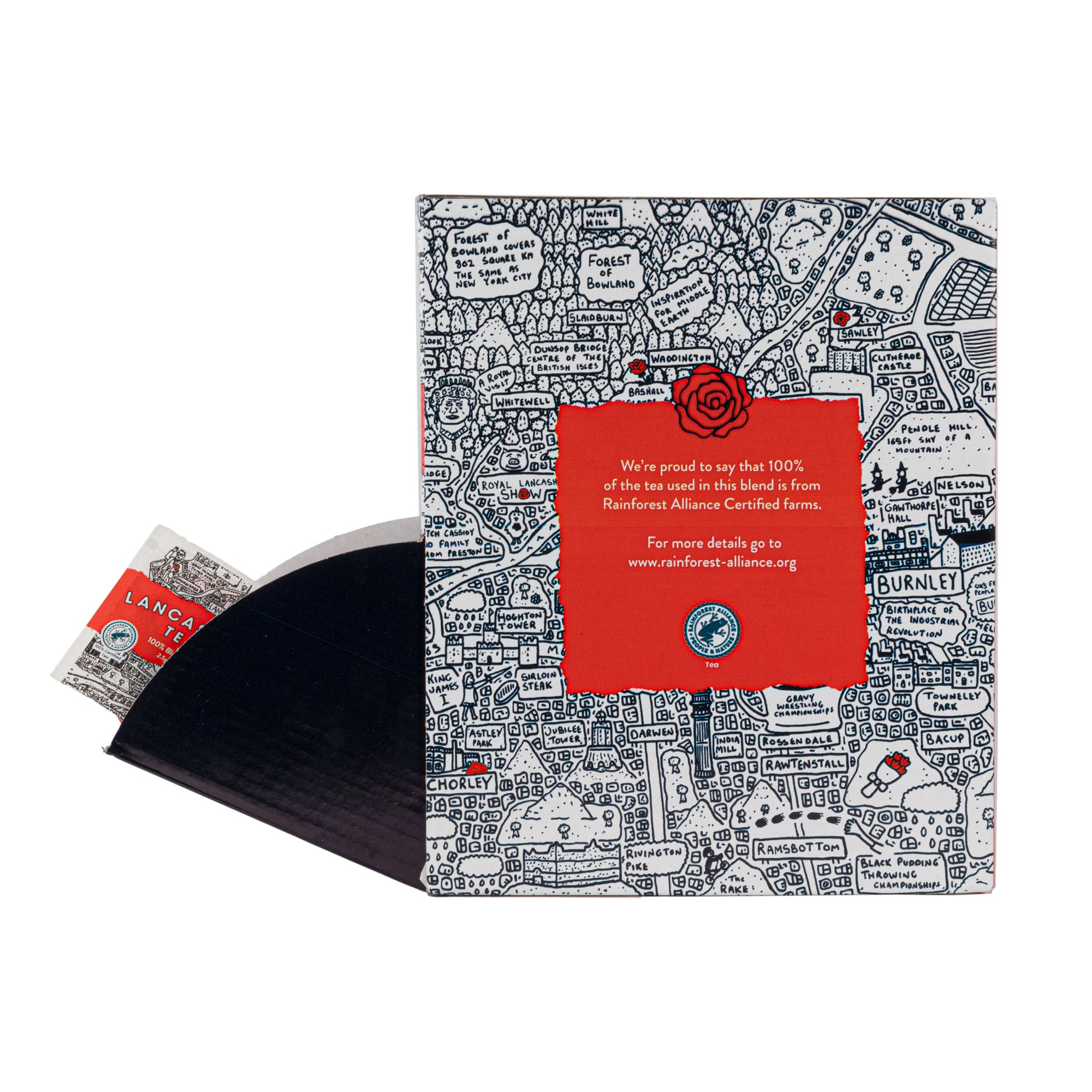 Lancashire Tea Tag & Envelope Dispenser 250 Tea Bags