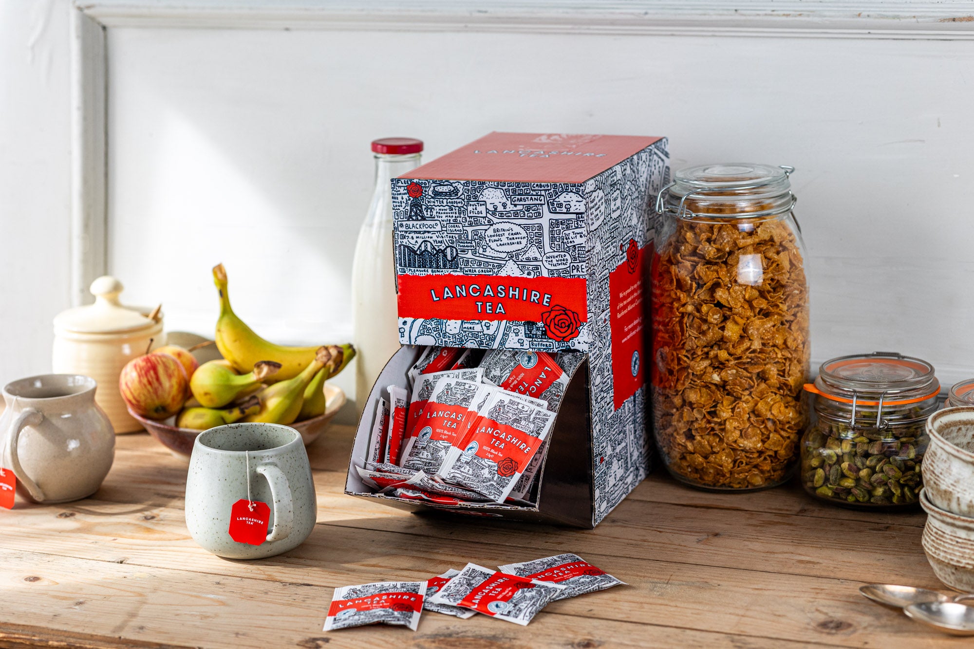 Lancashire Tea Tag & Envelope Dispenser 250 Tea Bags