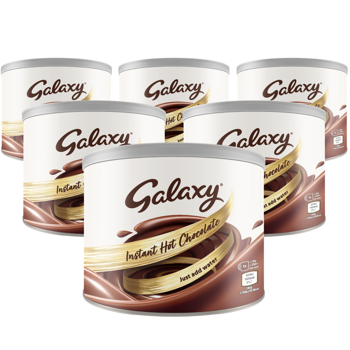 Galaxy Instant Hot Chocolate 1kg Pack of 6