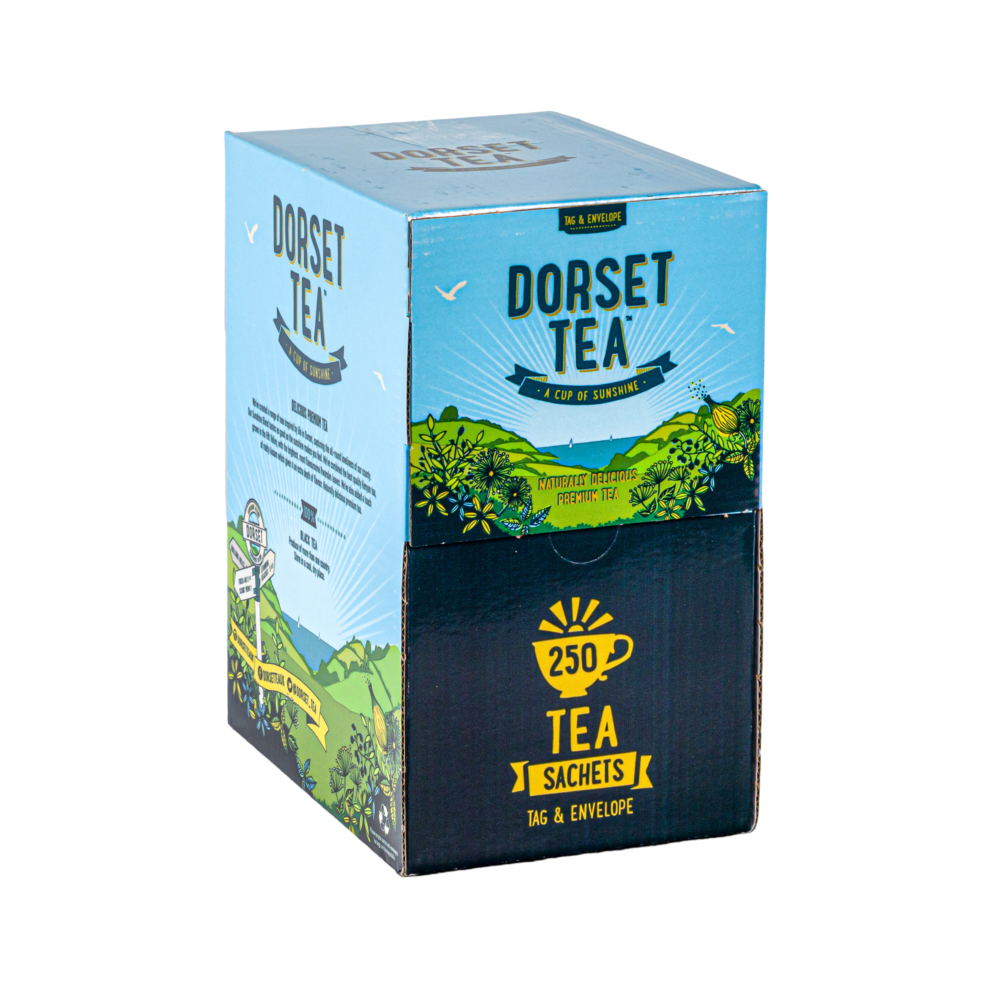 Dorset Tea Sunshine Blend Tea Bags Tag & Envelope - Pack Of 250 – Out Of Eden