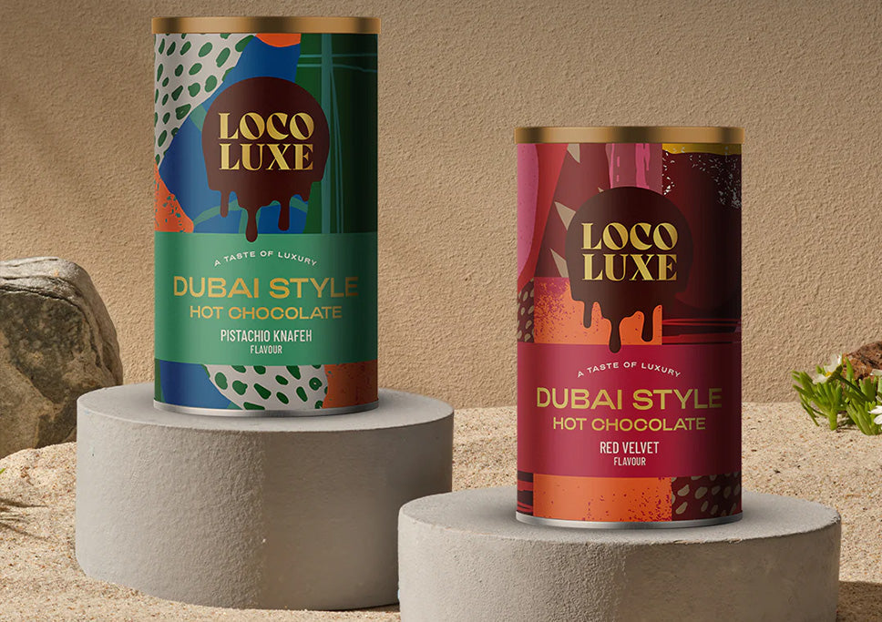 Loco Luxe Dubai hot chocolate packshots