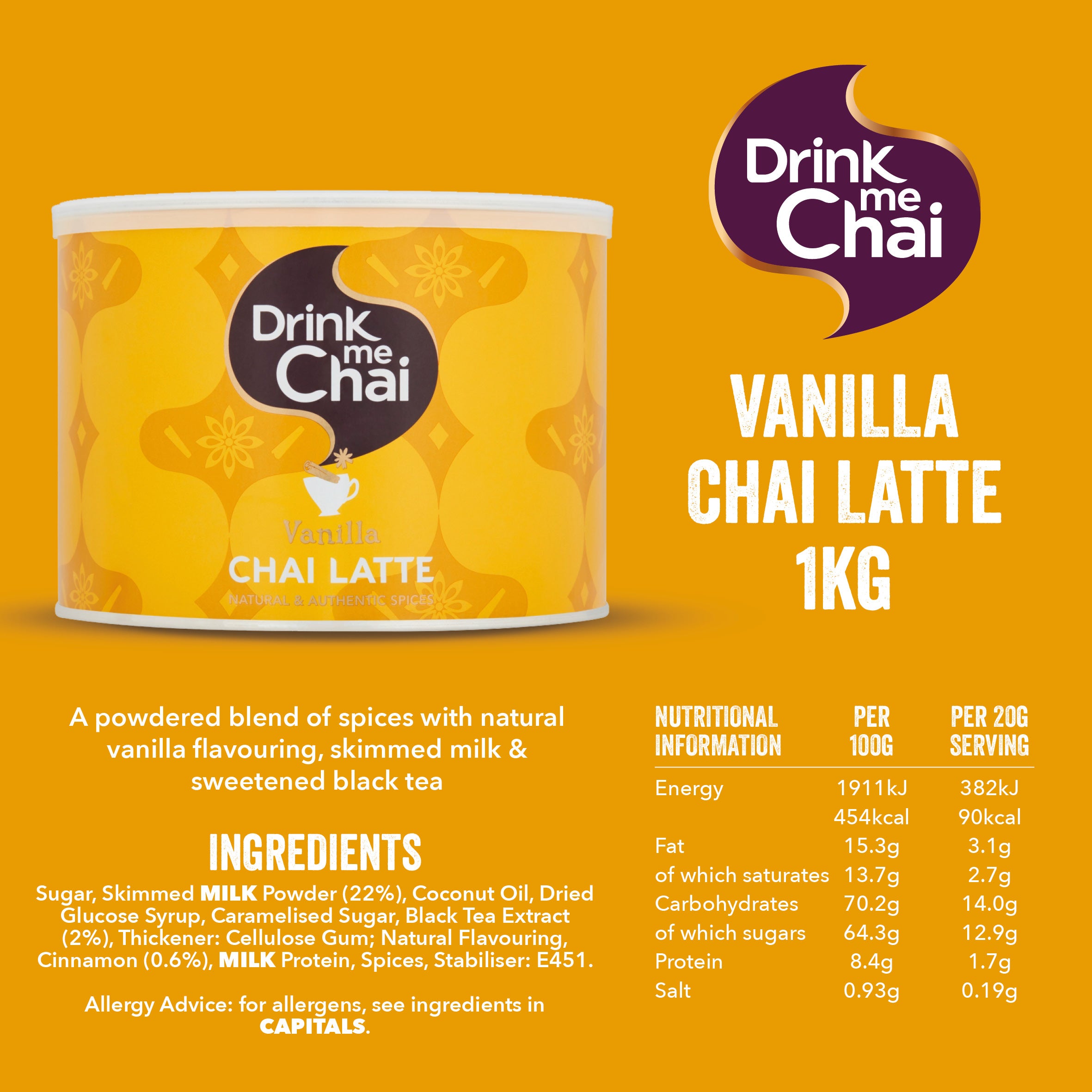 Drink Me Chai Vanilla Chai Latte