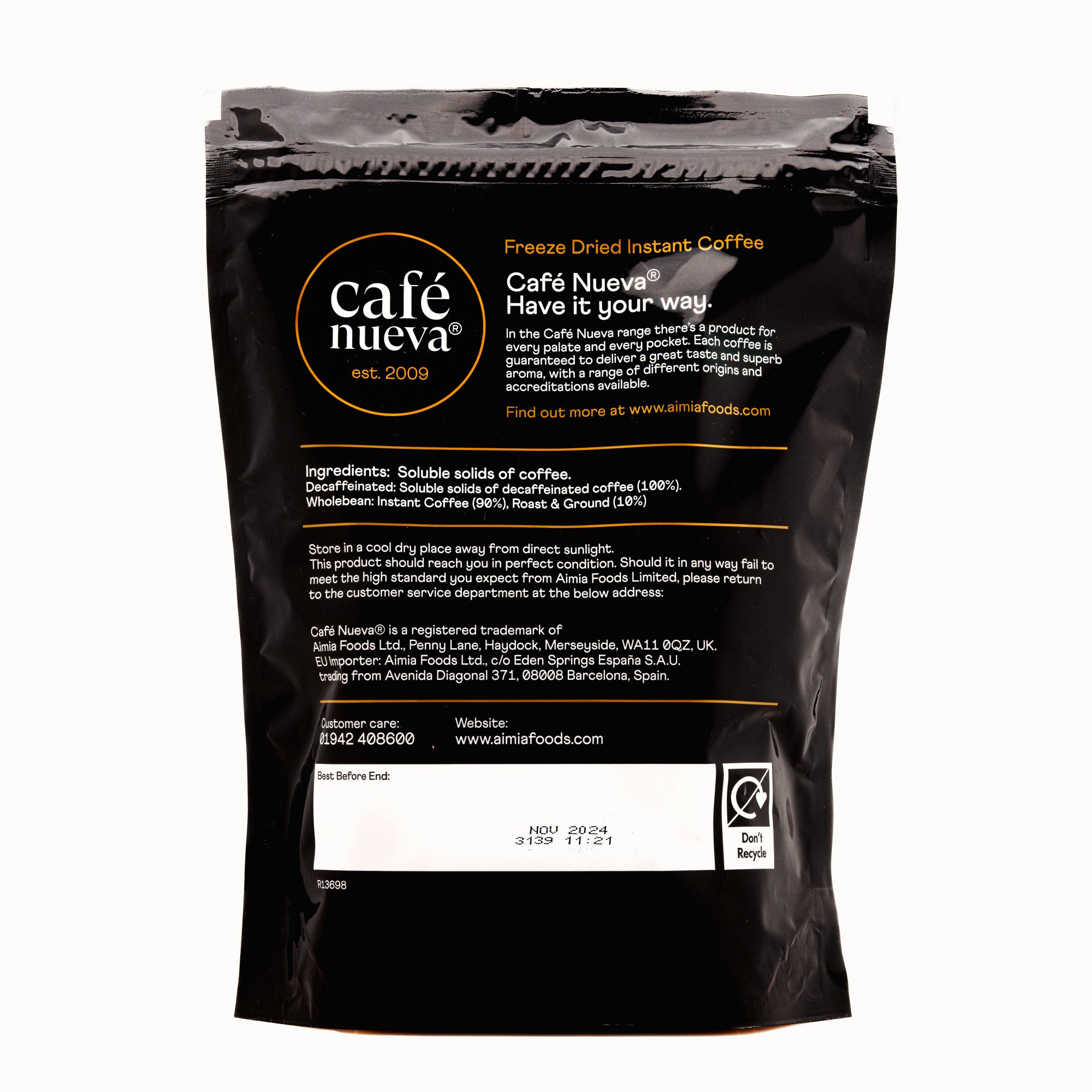 Café Nueva Vigoroso Instant Coffee 300g