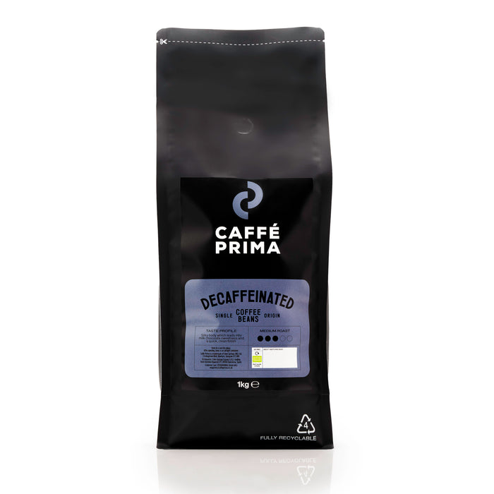 Caffé Prima Decaffeinated Coffee Beans 1kg & 6kg