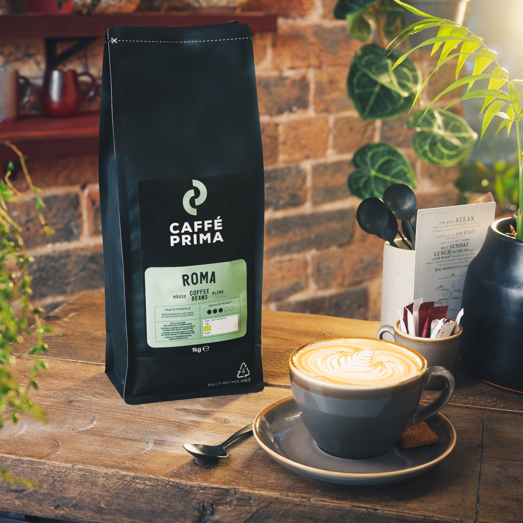 Caffé Prima Roma Coffee Beans 1kg & 6kg
