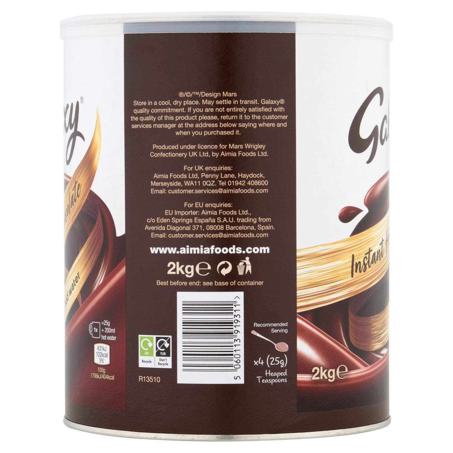 Galaxy Instant Hot Chocolate 2kg