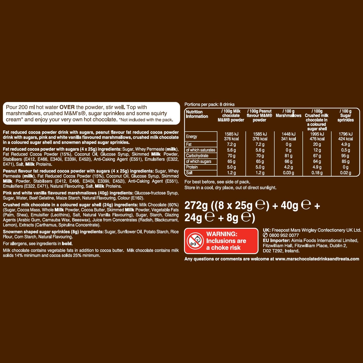 M&M's Festive Hot Chocolate Station