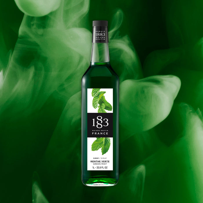 1883 Green Mint Syrup 1L