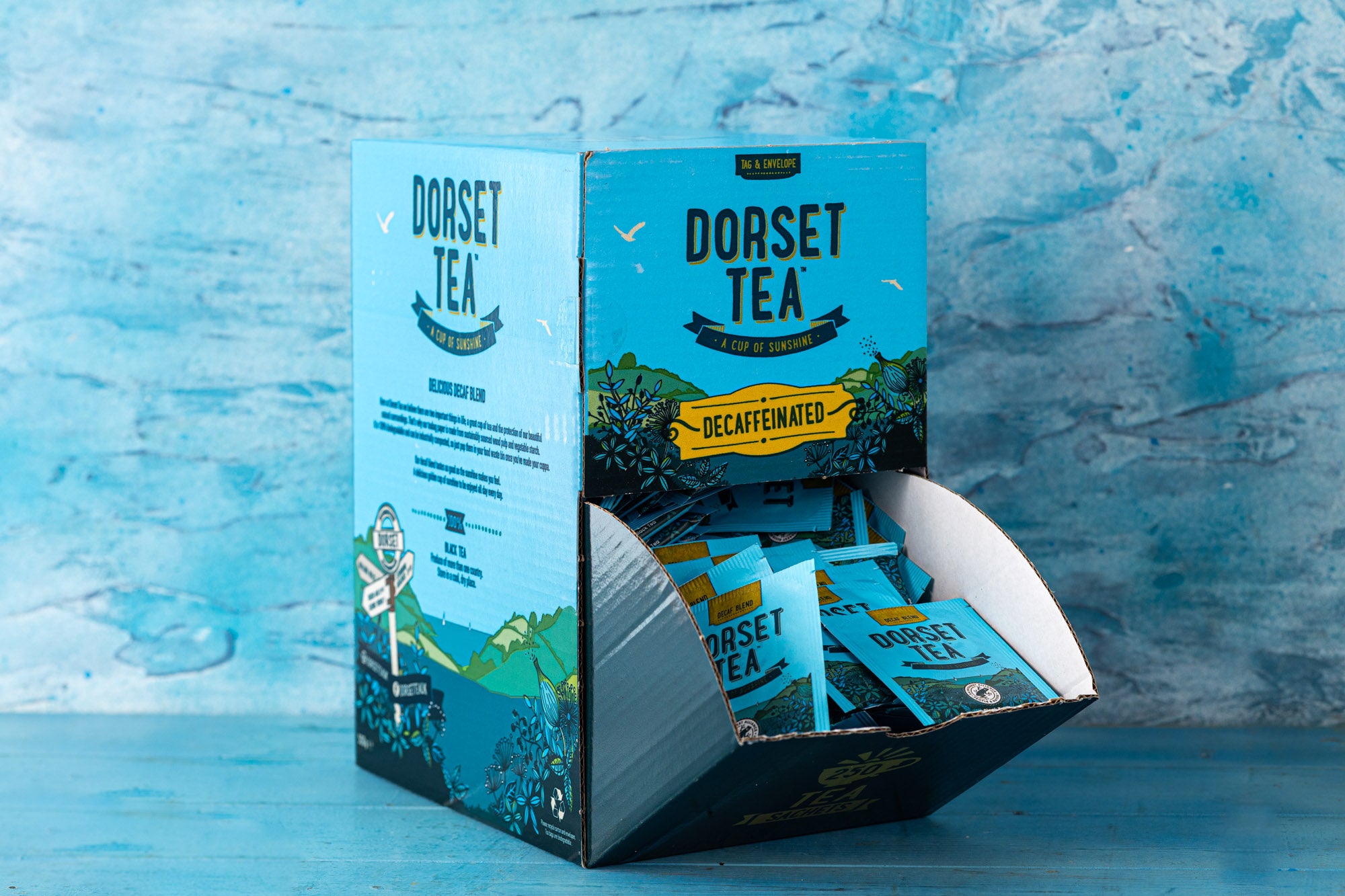 Dorset Tea Sunshine Blend Decaffeinated 250 Individually Wrapped Tea Bags