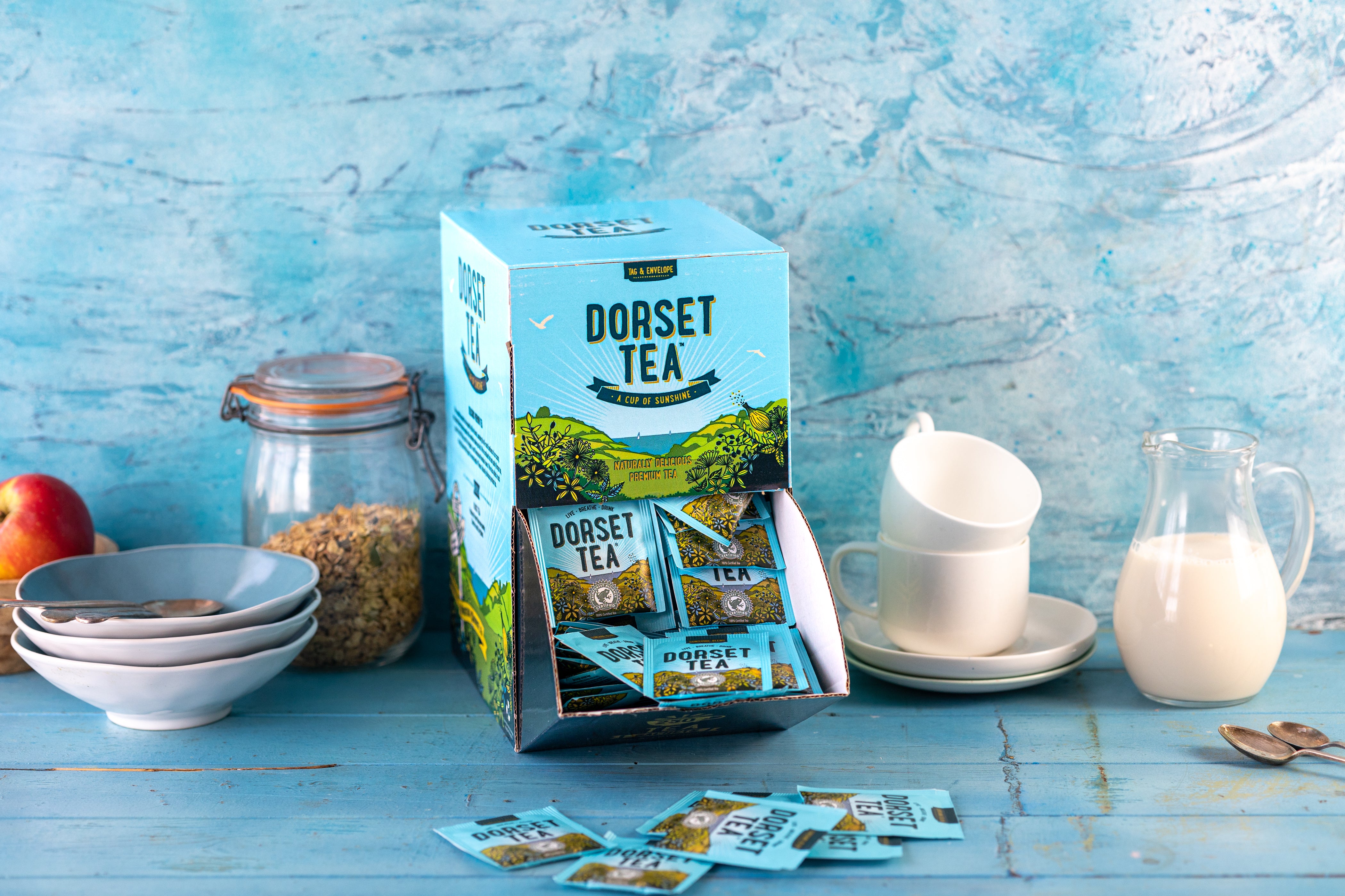 Dorset Tea Strawberries & Cream Tea 4 Boxes X 20 Tea Bags (80 Fruit Tea